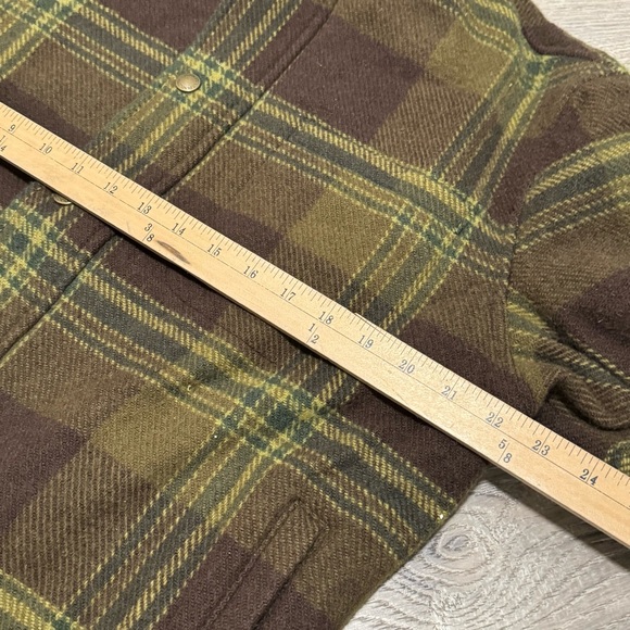 VINTAGE Pendleton Wool Plaid Car Coat lined & cord Collar M - Picture 5 of 7